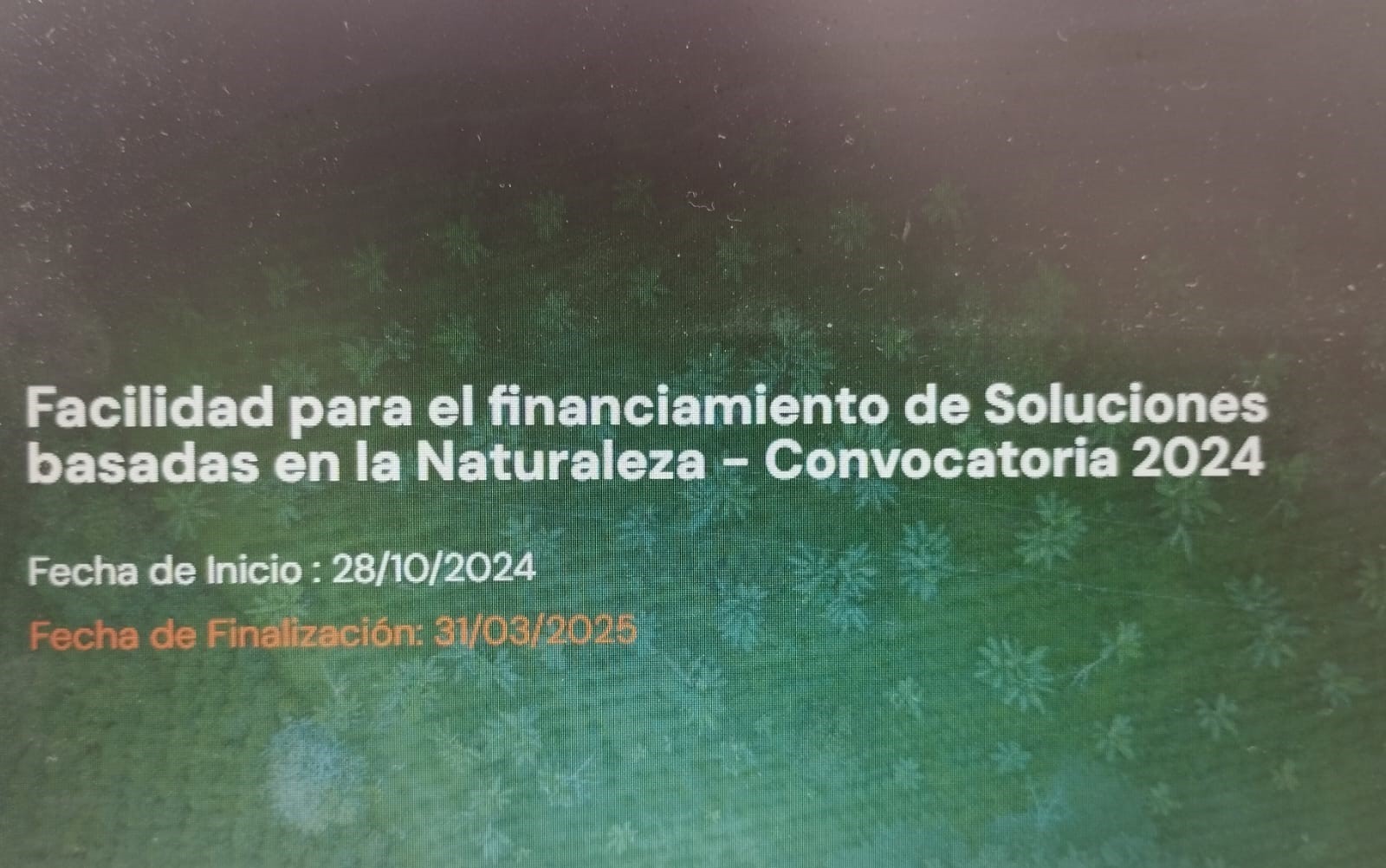 Facilidad SolNatura-Promoviendo Soluciones basadas en la Naturaleza para un desarrollo territorial resiliente, bajo en carbono y biodiverso