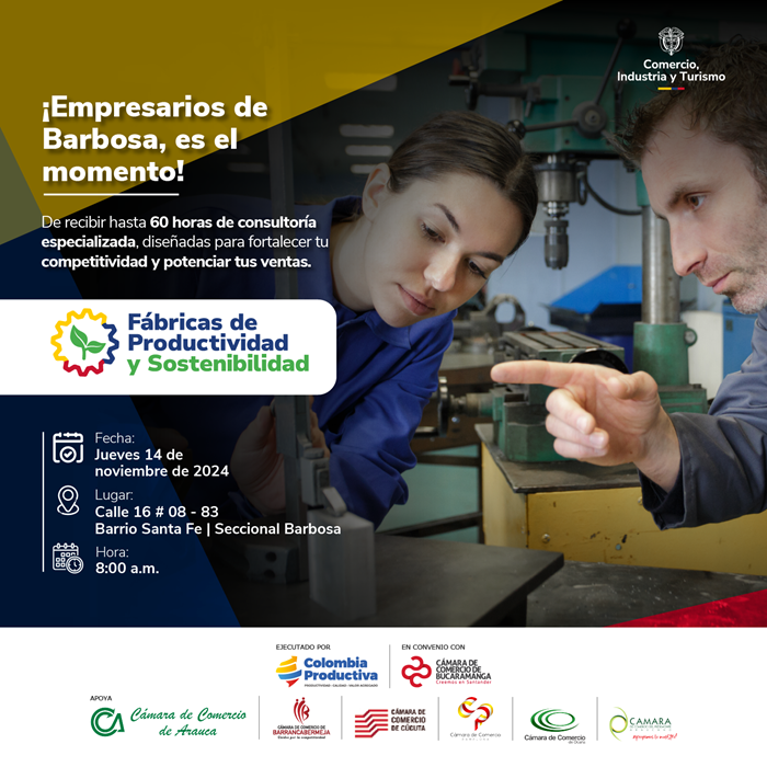 FÁBRICAS DE PRODUCTIVIDAD Y SOSTENIBILIDAD BARBOSA