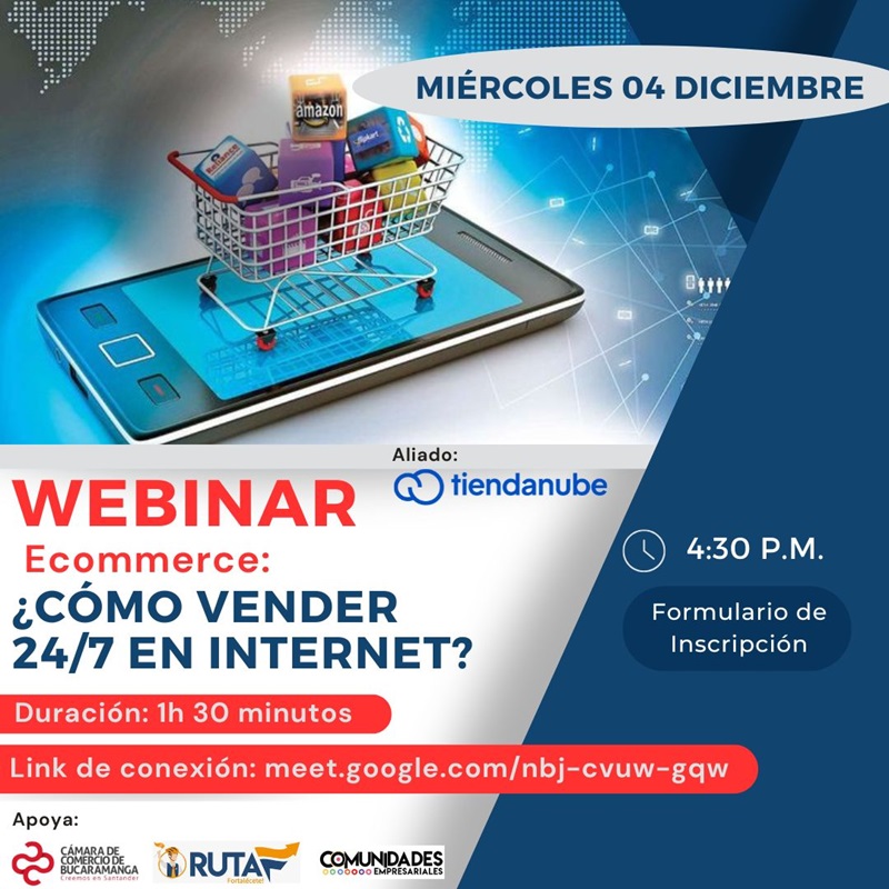 WEBINAR: ECOMMERCE: ¿CÓMO VENDER 24/7 EN INTERNET?