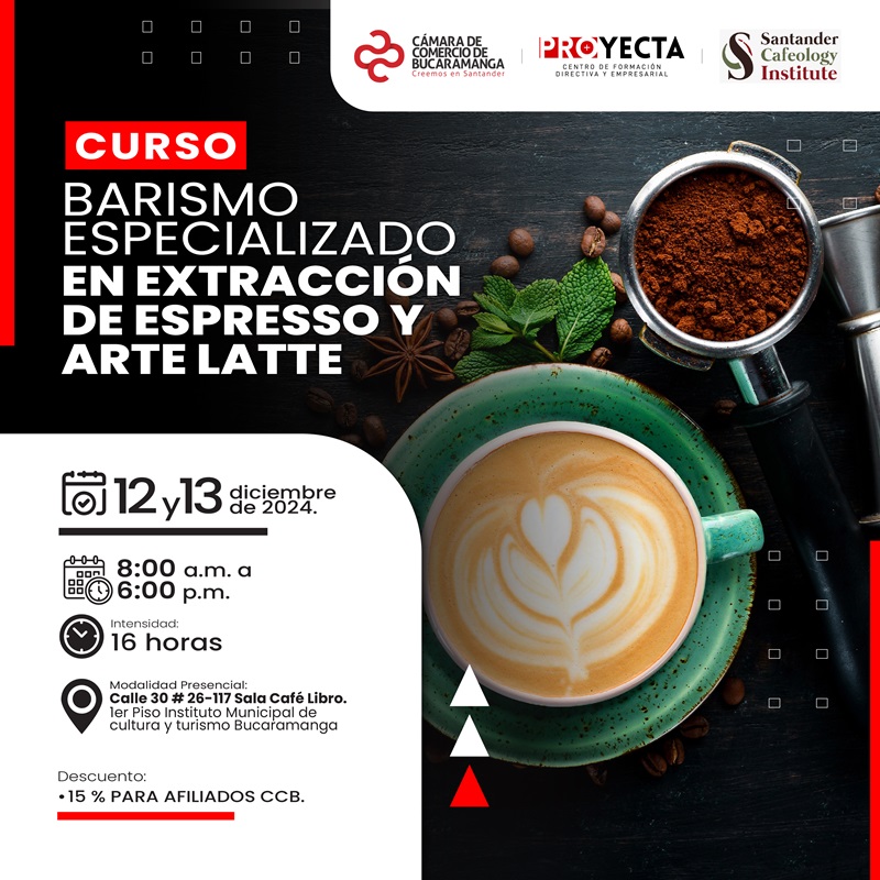 CURSO ESPECIALIZADO EN BARISMO Y ARTE LATTE