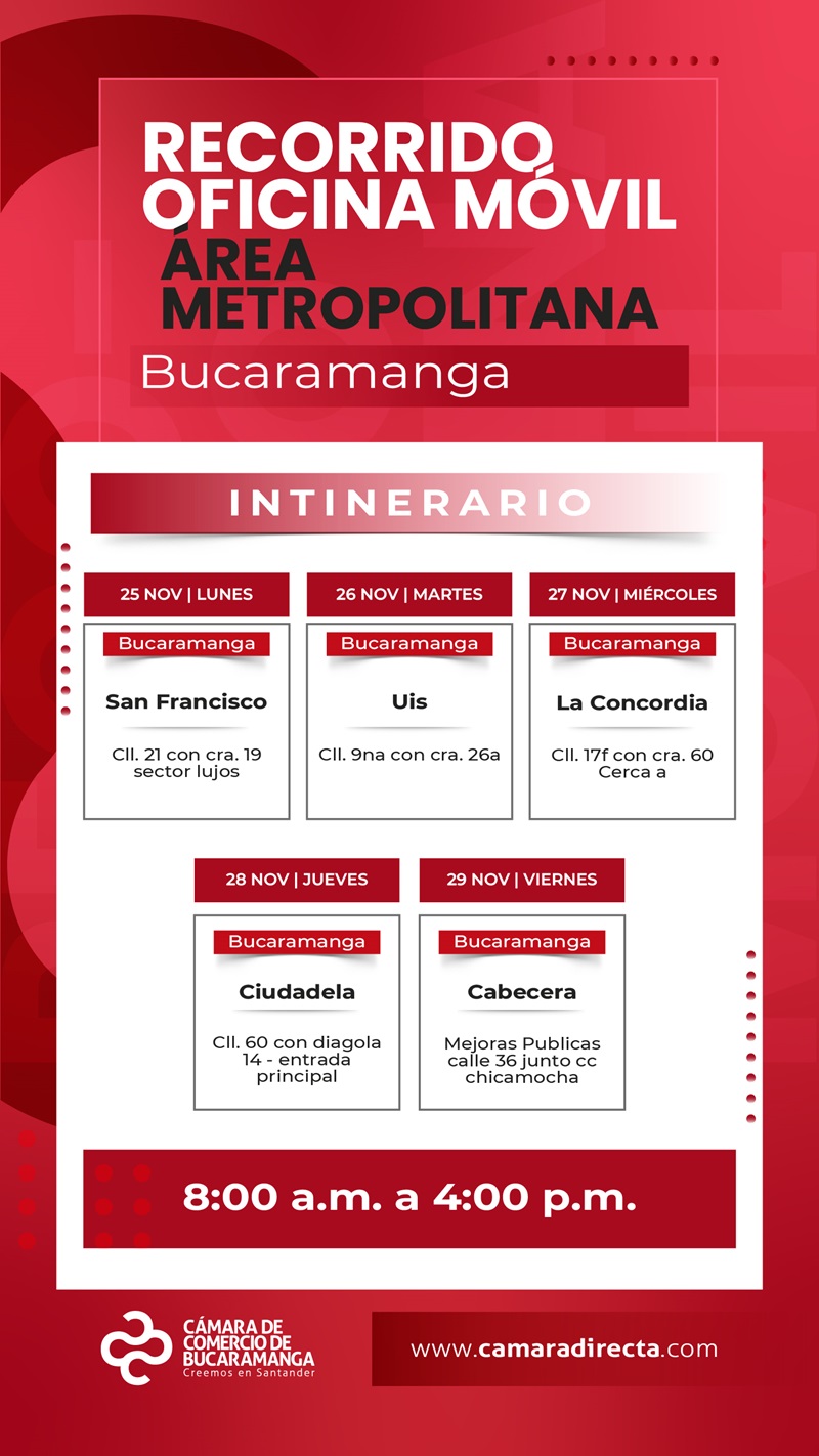 RECORRIDO OFICINA MÓVIL ÁREA METROPOLITANA 2024