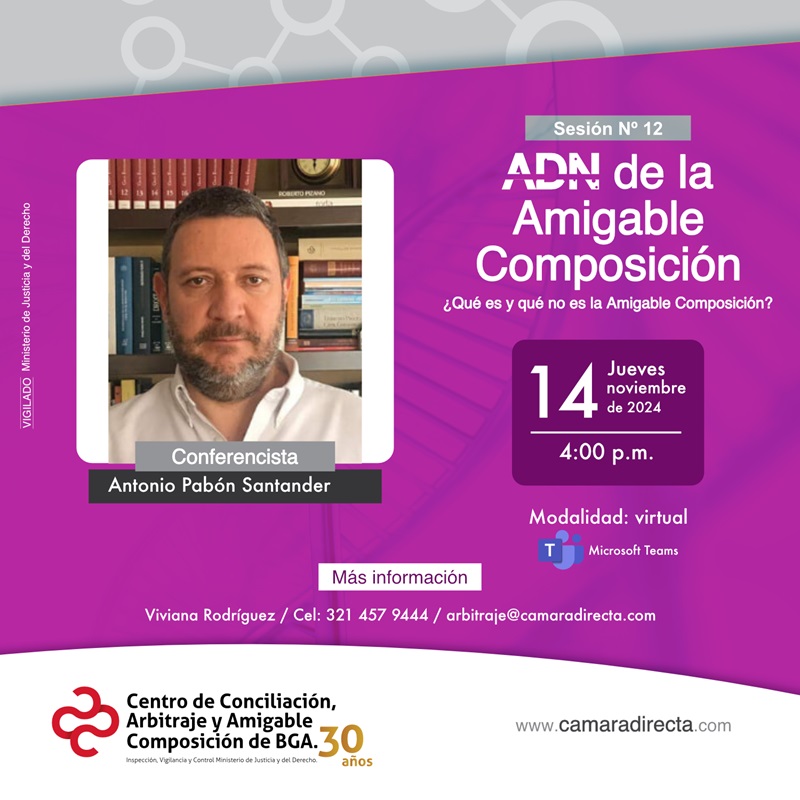 SESIÓN No. 12 ADN DE LA AMIGABLE COMPOSICIÓN 