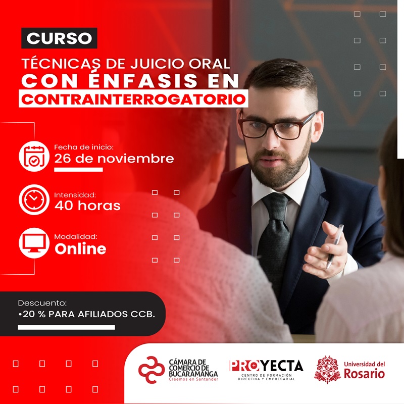 CURSO TÉCNICAS DE JUICIO ORAL CON ÉNFASIS EN CONTRAINTERROGATORIO