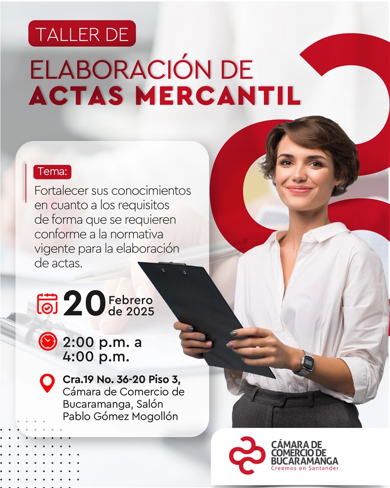 TALLER DE ELABORACIÓN DE ACTAS MERCANTIL 20 FEBRERO 2025