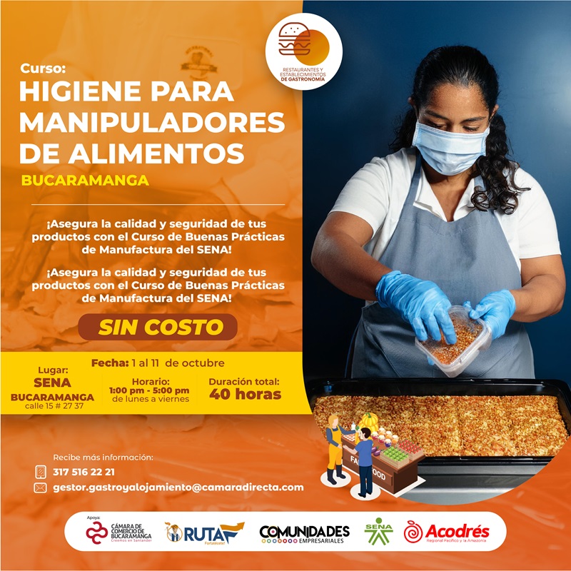 CURSO HIGIENE PARA MANIPULADORES DE ALIMENTOS