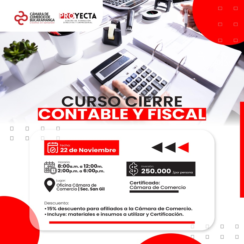 CURSO CIERRE CONTABLE Y FISCAL