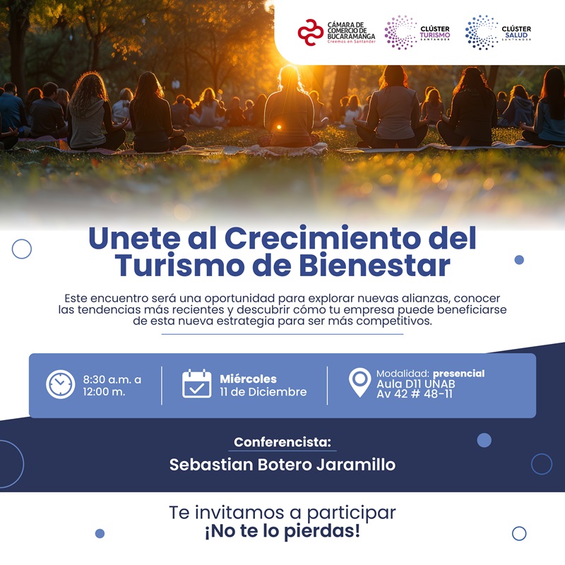 UNETE AL CRECIMIENTO DEL TURISMO DE BIENESTAR