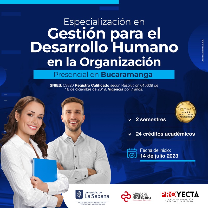 ESPECIALIZACIÓN EN GESTIÓN PARA EL DESARROLLO HUMANO EN LA ORGANIZACIÓN 