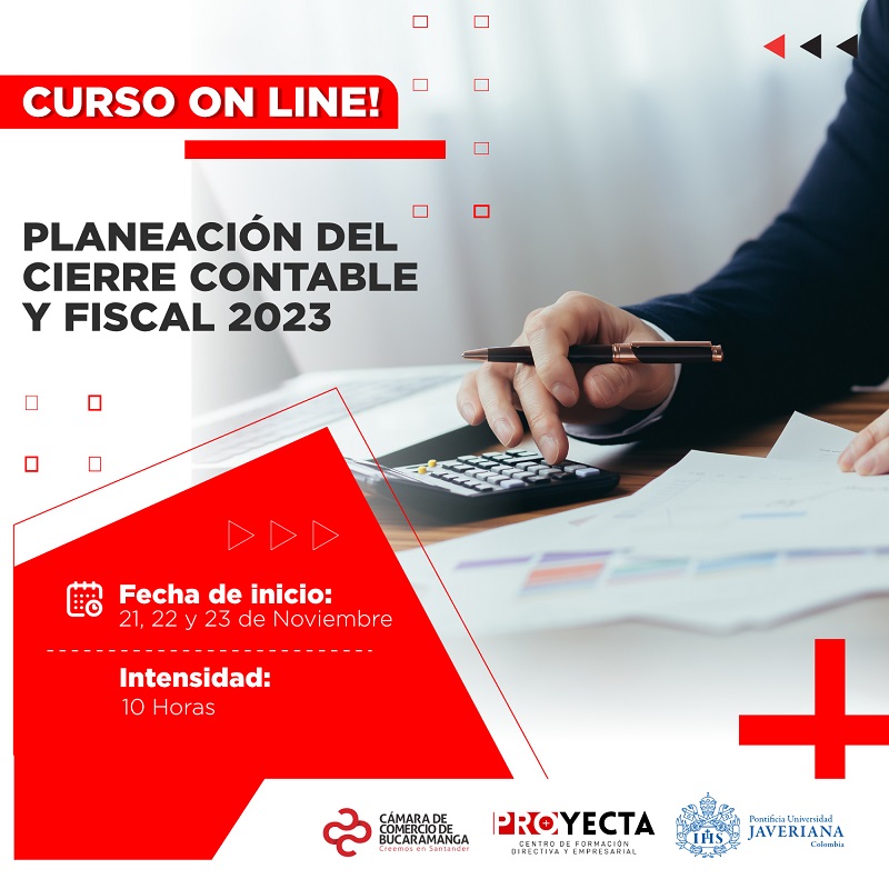 ¡CURSO ON LINE! PLANEACIÓN DEL CIERRE CONTABLE Y FISCAL 2023 