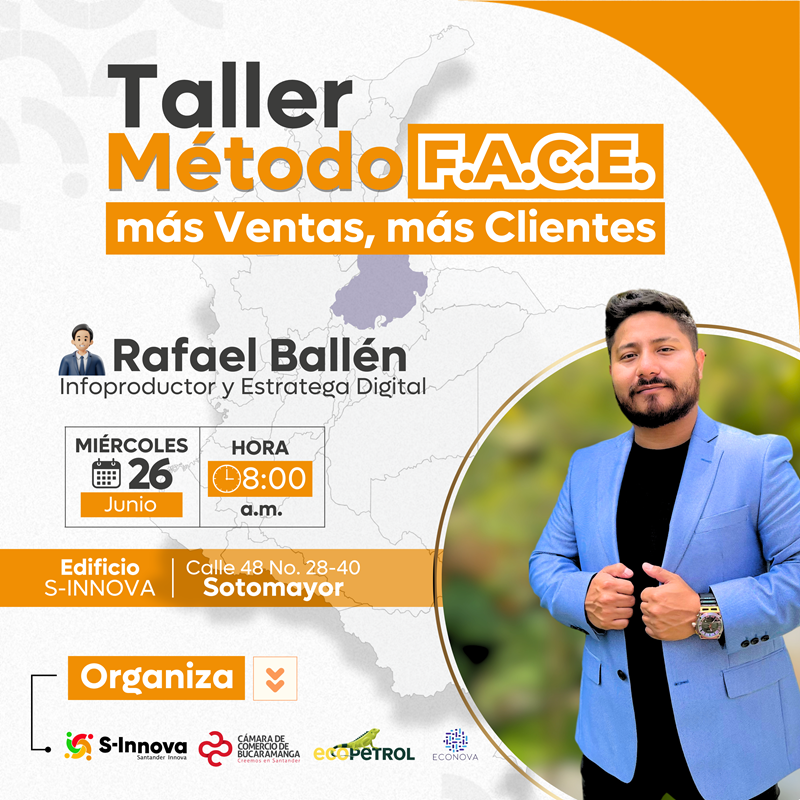 TALLER MÉTODO F.A.C.E. MÁS VENTAS, MÁS CLIENTES