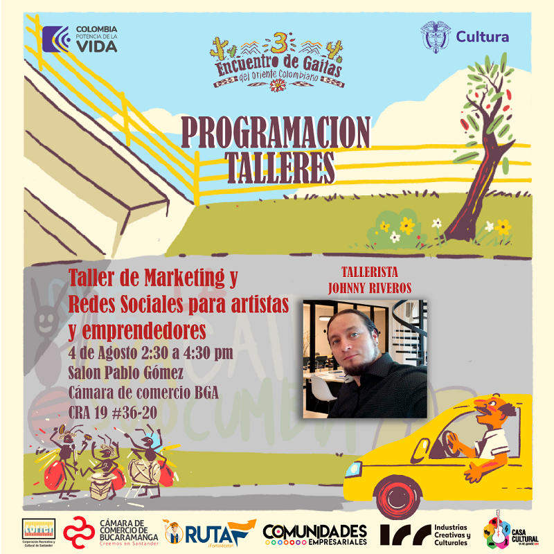 TALLER DE MARKETING Y REDES SOCIALES PARA ARTISTAS Y EMPRENDEDORES