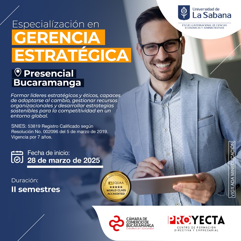 ESPECIALIZACIÓN EN GERENCIA ESTRATÉGICA -UNIVERSIDAD DE LA SABANA