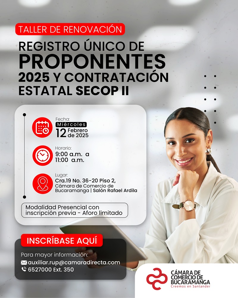 TALLER DE RENOVACIÓN RUP 2025 Y CONTRATACIÓN ESTATAL SECOP II