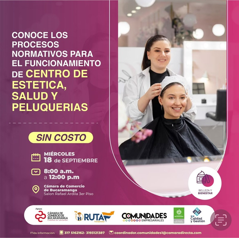 CONOCE LOS PROCESOS NORMATIVOS PARA EL FUNCIONAMIENTO DE CENTROS DE ESTÉTICA, SALUD Y PELUQUERÍAS