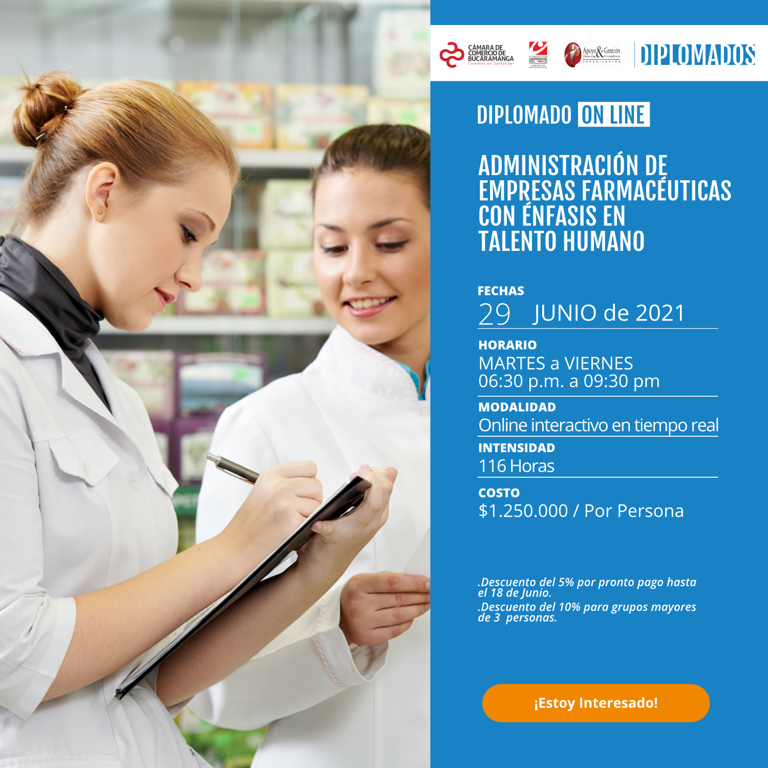 DIPLOMADO ADMINISTRACIÓN DE EMPRESAS FARMACÉUTICAS CON ÉNFASIS EN TALENTO HUMANO DIPLOMADO ADMINISTRACIÓN DE EMPRESAS FARMACÉUTICAS CON ÉNFASIS EN TALENTO HUMANO