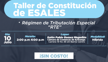 TALLER DE CONSTITUCIÓN ESAL Y RÉGIMEN DE TRIBUTACIÓN ESPECIAL RTE