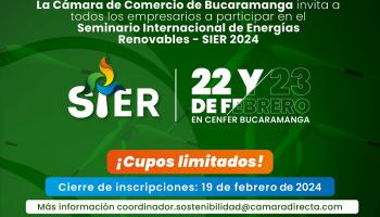 SEMINARIO INTERNACIONAL DE ENERGIAS RENOVABLES - SIER